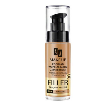 AA Make Up Filler Wrinkle Decrease Foundation Pro Age System podkład wypełniający zmarszczki 107 Dark Beige 30ml