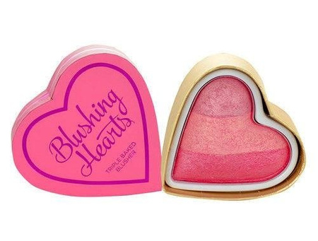 Makeup Revolution Triple Baked Blusher Blushing Hearts róż do policzków Candy Queen Of Hearts 10g