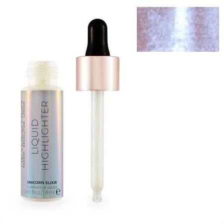Makeup Revolution Liquid Highlighter V4 rozświetlacz w płynie Unicorn Elixir 18ml
