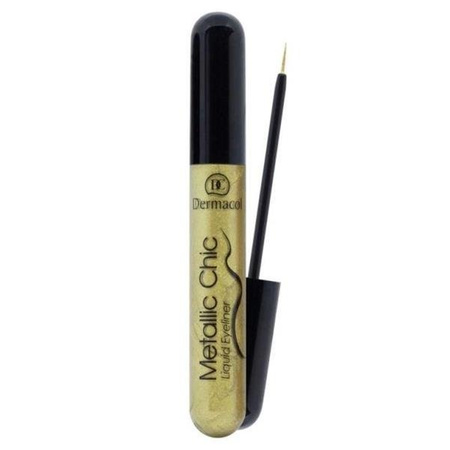 Dermacol Metallic Chic Liquid Eyeliner metaliczny eyeliner w płynie 1 Gold 6ml
