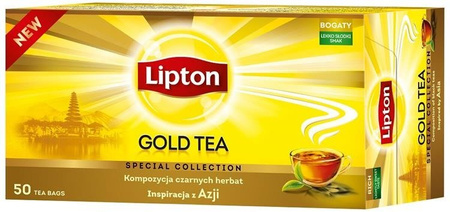 Lipton Gold Tea herbata czarna 50 torebek 75g