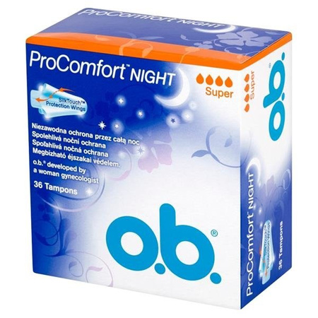 O.B. ProComfort Night Super tampony 36szt