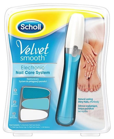 Scholl Velvet Smooth elektroniczny system do pielęgnacji paznokci