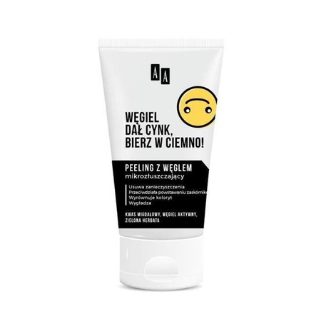 AA Emoji mikrozłuszczający peeling z węglem 150ml