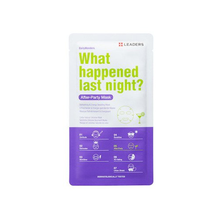 Leaders Daily Wonders After Party Mask Refreshing and Energy Boosting Mask - maska w płachcie