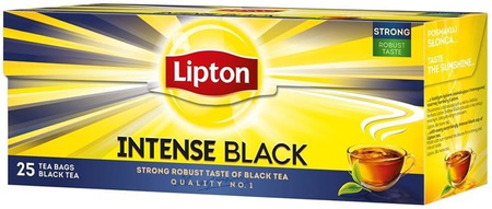 Lipton Intense Black herbata czarna 25 torebek 57,5g