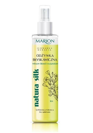 Marion Natura Silk błyskawiczna dwufazowa odżywka do włosów blond i rozjaśnionych 150ml