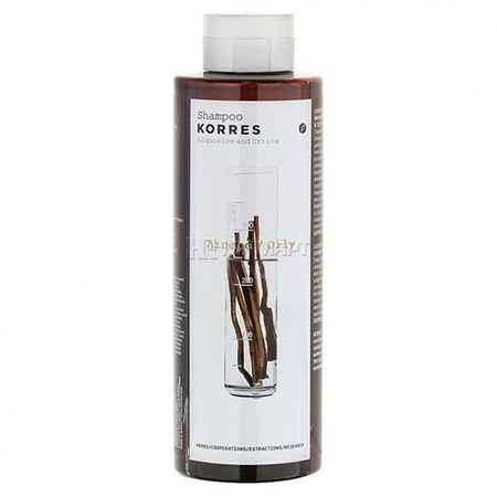 Korres Shampoo For Oily Hair With Liquorice And Urtica szampon z wyciągiem z lukrecji i pokrzywy do włosów przetłuszczających się 250ml