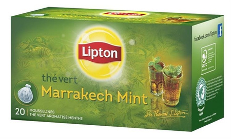 Lipton Marrakech Mint herbata zielona aromatyzowana 20 torebek 40g