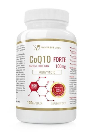 Progress Labs Koenzym Q10 Forte 100mg suplement diety 120 kapsułek