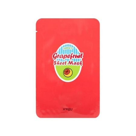 A'Pieu Sheet Mask nawilżająco-oczyszczająca maska w płachcie Grapefruit 23g