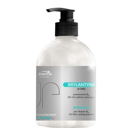 Joanna Professional Brillantine Gel brylantyna w żelu ekstramocna 500g