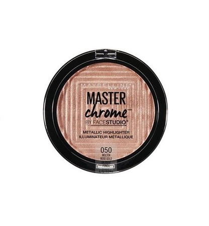 Maybelline Master Chrome Metallic Highlighter rozświetlacz do twarzy 050 Molten Rose Gold 6,7g