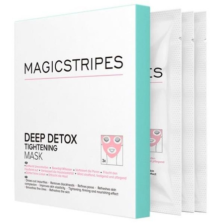 Magicstripes Deep Detox Tightening Mask detoksykująco-napinająca maseczka do twarzy 3szt