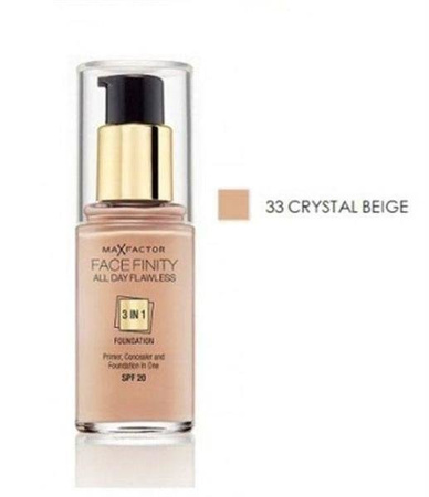 Max Factor Facefinity All Day Flawless 3 w 1 podkład nr 33 Crystal Beige 30ml