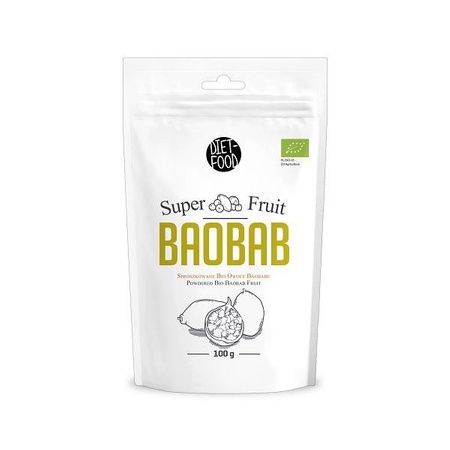 Diet-Food Super Fruit Baobab sproszkowane bio owoce baobabu 100g