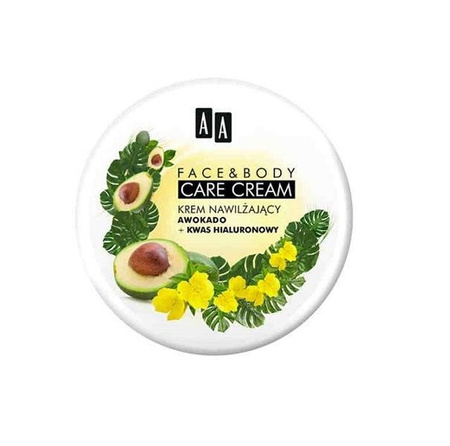 AA Face & Body Care Cream krem nawilżający Awokado & Kwas Hialuronowy 125ml