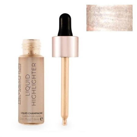 Makeup Revolution Liquid Highlighter V4 rozświetlacz w płynie Champagne 18ml