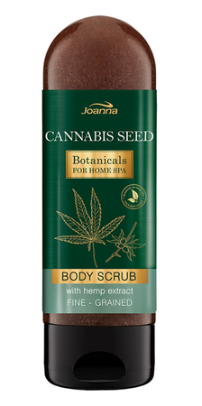 Joanna Botanicals For Home Spa drobnoziarnisty peeling do ciała z ekstraktem z konopi 200g
