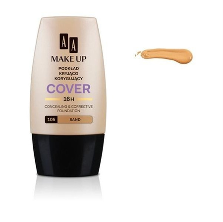 AA Make Up Cover Foundation podkład kryjąco korygujący 105 Sand 30ml