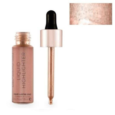 Makeup Revolution Liquid Highlighter V4 rozświetlacz w płynie Lustre Gold 18ml