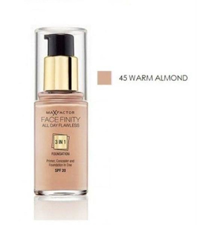 Max Factor Facefinity All Day Flawless 3 w 1 podkład nr 45 Warm Almond 30ml