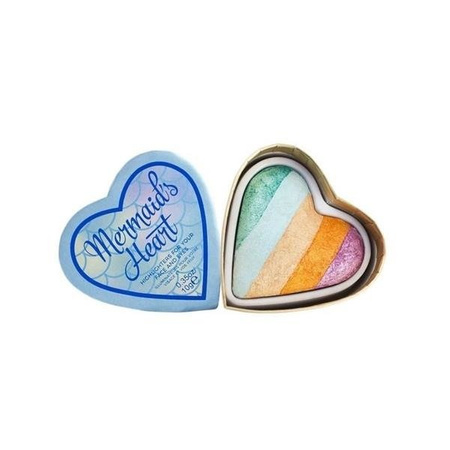Makeup Revolution I Heart Makeup Mermaid's Heart Highlighter wypiekany rozświetlacz do twarzy 10g