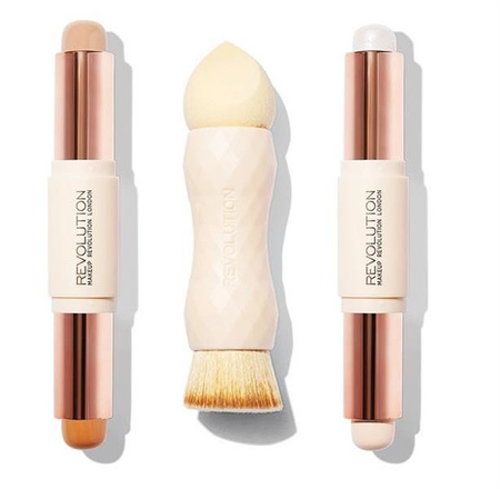 Makeup Revolution Creme Highlight and Contour Kit zestaw do konturowania twarzy Fair 1szt.