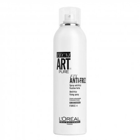 L'Oreal Professionnel Tecni Art Pure Fix Anti-Frizz Spray bezzapachowy mocno utrwalający lakier do włosów Force 4 400ml