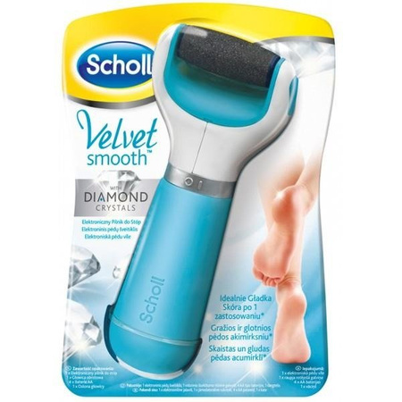 Scholl Velvet Smooth elektroniczny pilnik do stóp z kryształkami diamentów