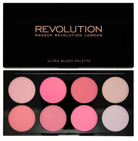 Makeup Revolution Ultra Professional Blush Palette paleta róży All About Pink 13g