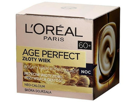 L'Oreal Paris Age Perfect Neo-Calcium Cream bogaty krem wzmacniający na noc 50ml