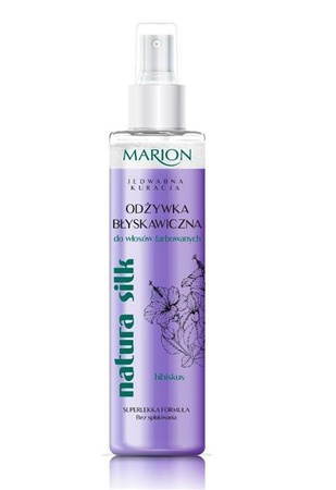 Marion Natura Silk błyskawiczna dwufazowa odżywka do włosów farbowanych 150ml