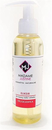 Madame Justine Eliksir do twarzy ciała i włosów Truskawka 150ml