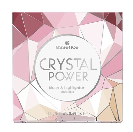 Essence Crystal Power Blush & Highlighter Palette paleta róż & rozświetlacz 14g
