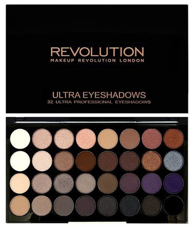 Makeup Revolution Ultra Eyeshadows Affirmation paleta 32 cieni 16g