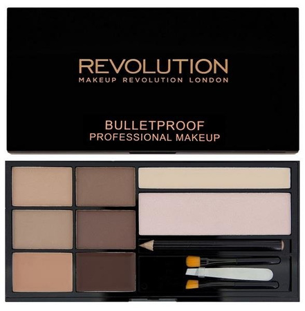 Makeup Revolution Ultra Brow Palette paleta do makijażu brwi Fair To Medium 19g