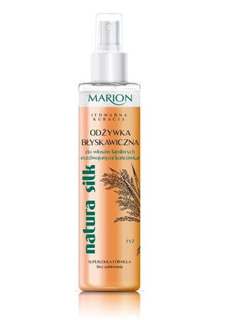Marion Natura Silk błyskawiczna dwufazowa odżywka do włosów łamliwych i z rozdwojonymi końcówkami 150ml