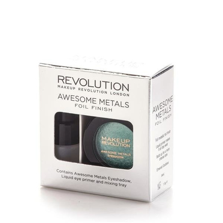 Makeup Revolution Awesome Metals Foil Finish metaliczny cień do powiek Emerald Goddness 1,5g