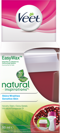 Veet Natural Inspirations wkład roll-on z woskiem - nogi i ciało 50ml