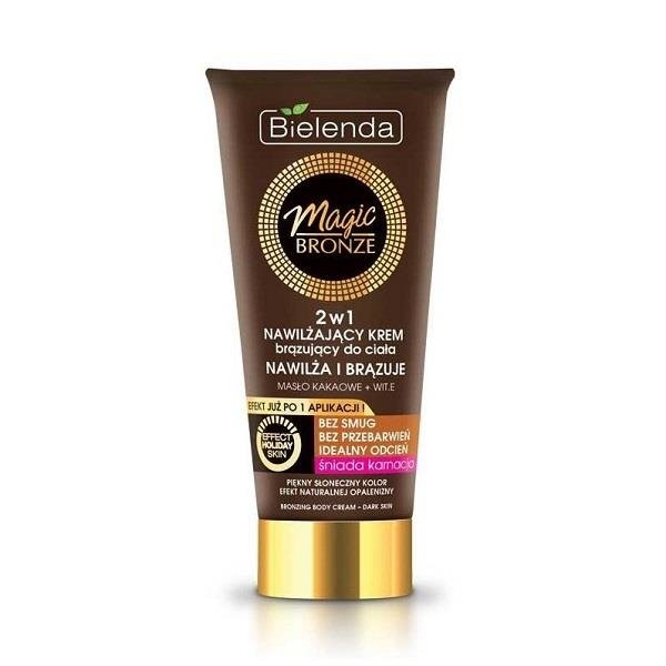 Bielenda Bronze Magic 2w1 Nawilżający Krem Brązujący Do Ciała śniada Karnacja 200ml 