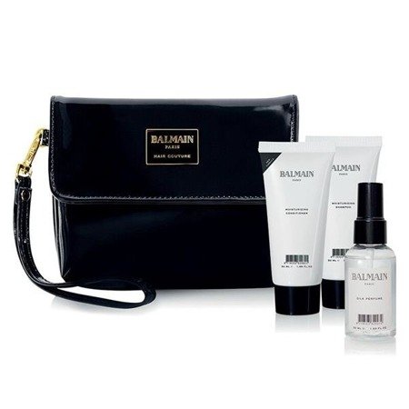 Balmain Limited Edition Cosmetic Bag Winter 2018 kosmetyczka + Shampoo 50ml + Conditioner 50ml + Perfume 30ml