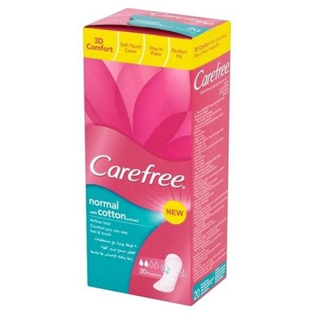 Carefree Normal With Cotton Extract wkładki higieniczne 20szt