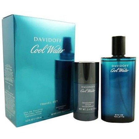 Davidoff Cool Water Men woda toaletowa spray 125ml + dezodorant sztyft 75ml /Zestaw/
