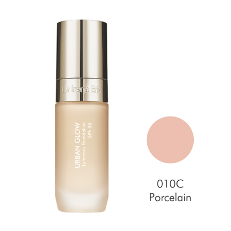 Dr Irena Eris Urban Glow Luminous Anti-Pollution Foundation SPF 30, 010C Porcelain, 30ml - Podkład do twarzy