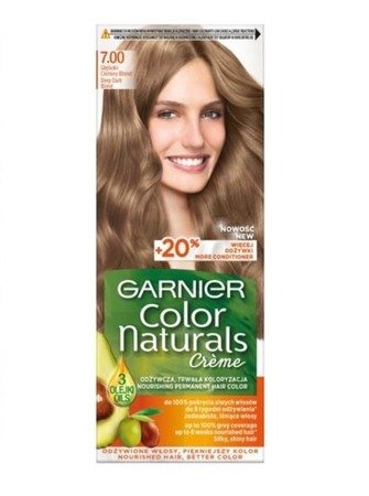 Garnier Color Naturals Creme krem koloryzujący do włosów 7.00 Głęboki Ciemny Blond