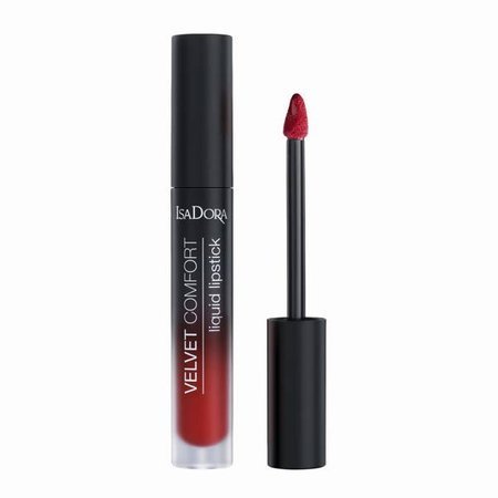 Isadora Welurowa Pomadka W Płynie Velvet Comfort Liquid 66 Ravish Red 4 ml