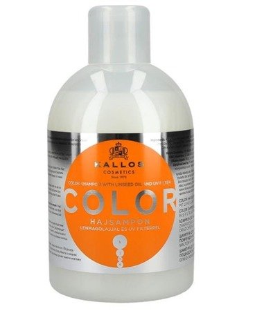 Kallos Color Shampoo With Linseed Oil and UV Filter szampon do włosów farbowanych 1000ml