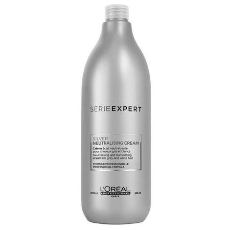 L'Oreal Professionnel Serie Expert Silver Neutralising Cream neutralizujący i nadający blasku krem do siwych włosów 1000ml