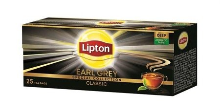 Lipton Earl Grey herbata czarna 25 torebek 37,5g